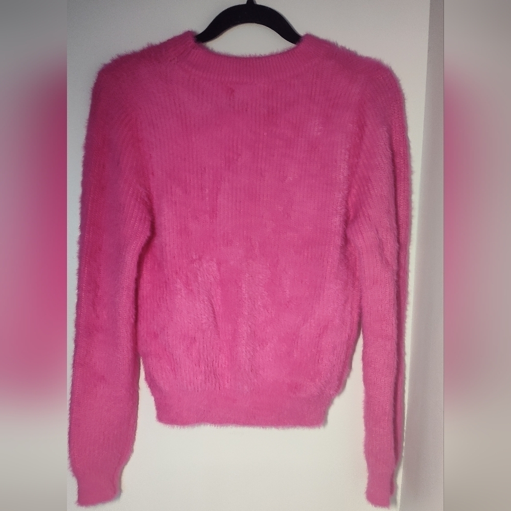 Easy Clothes Hot Pink Sweater Size M/L #527